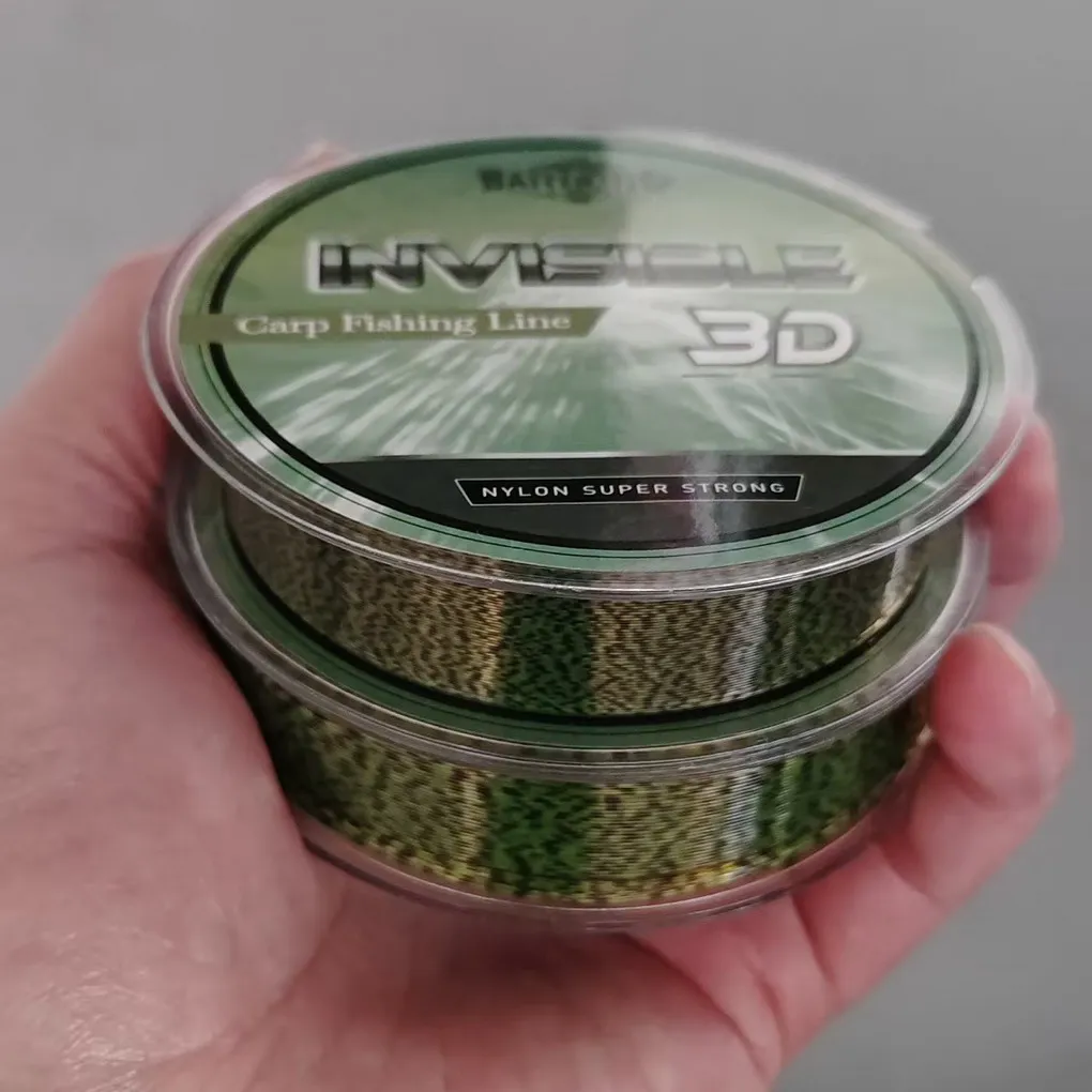 Línea de pesca manchada verde, monofilamento Invisible biónico de nailon, línea recubierta de fluorocarbono, línea de pesca de carpa, 100/150/200m - imagen 4