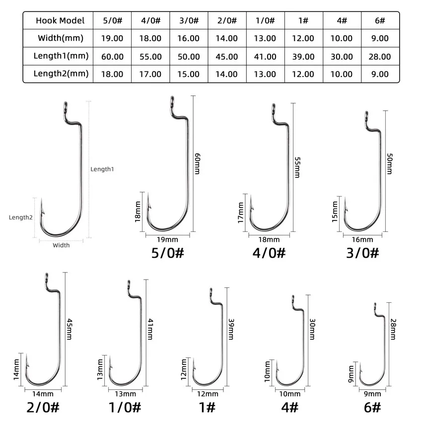 Anzuelo de pesca de gusano con púas, accesorios de cebo de gusano blando, 10 unids/caja - imagen 3