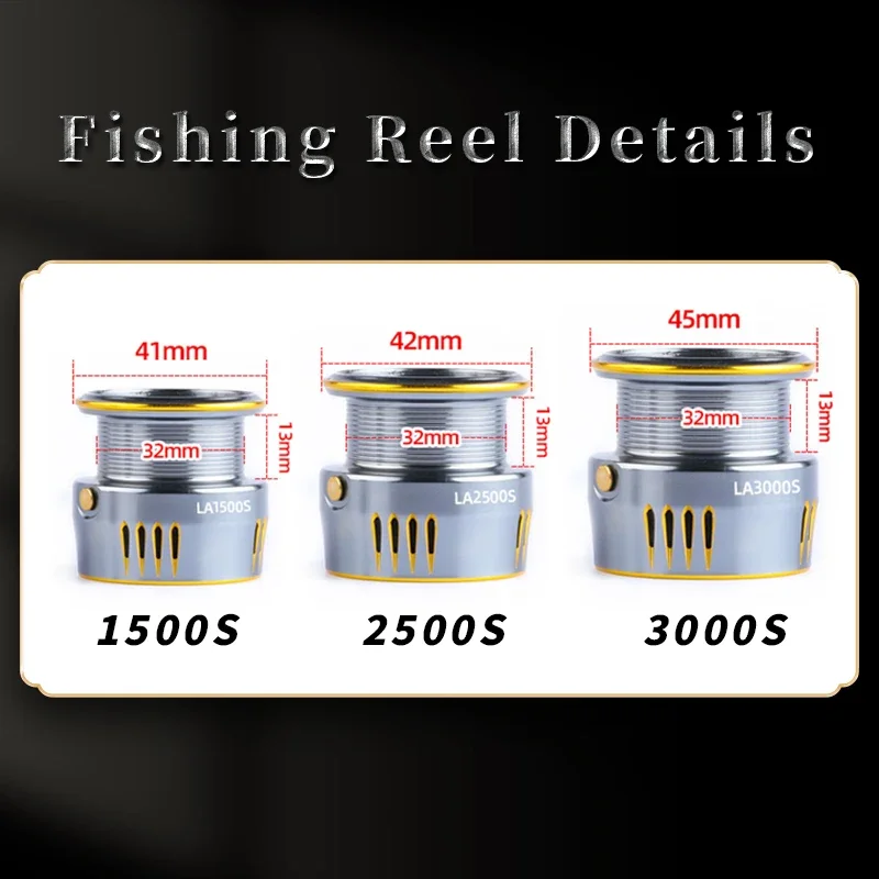 Carrete giratorio de trucha Mavllos JINWEI, arrastre de 10kg, relación 5,2: 1, marco de carbono ligero, carrete poco profundo de aluminio, carrete de pesca de carpa y trucha - imagen 2