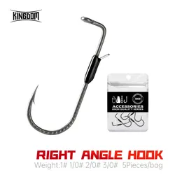Anzuelos Jig Head Kingdom con retenedor para vinilos de pesca