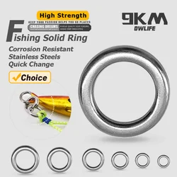 Conector de Anillo Sólido para Jigging Agua Salada – Acero Inoxidable