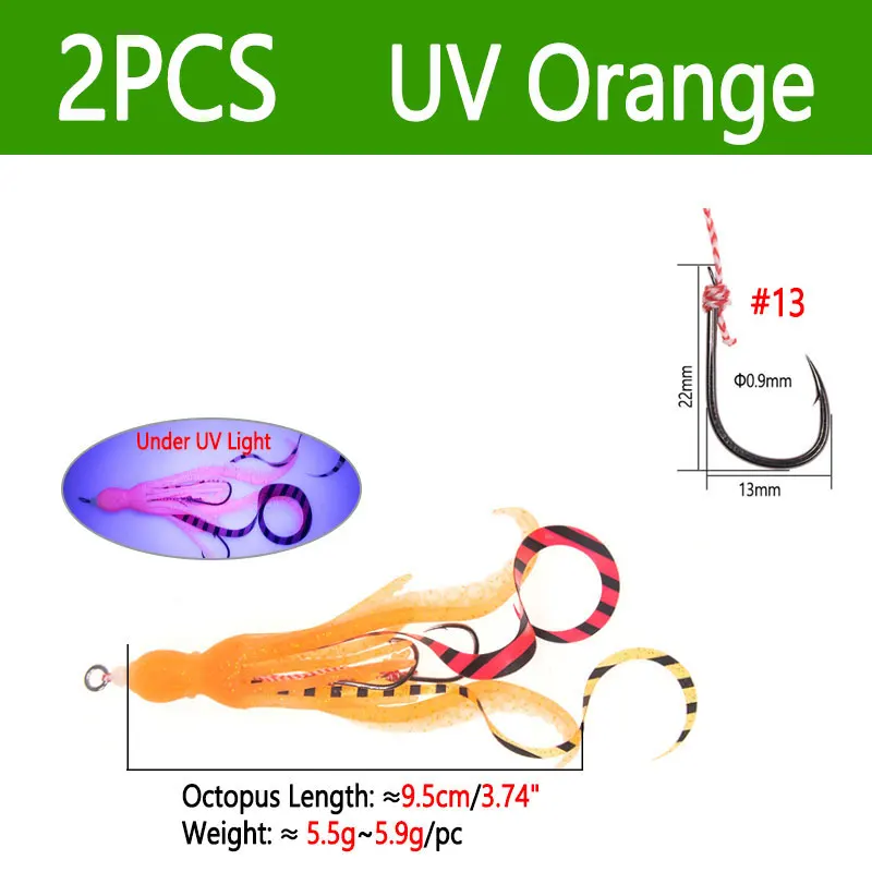 2pcs UV Orange