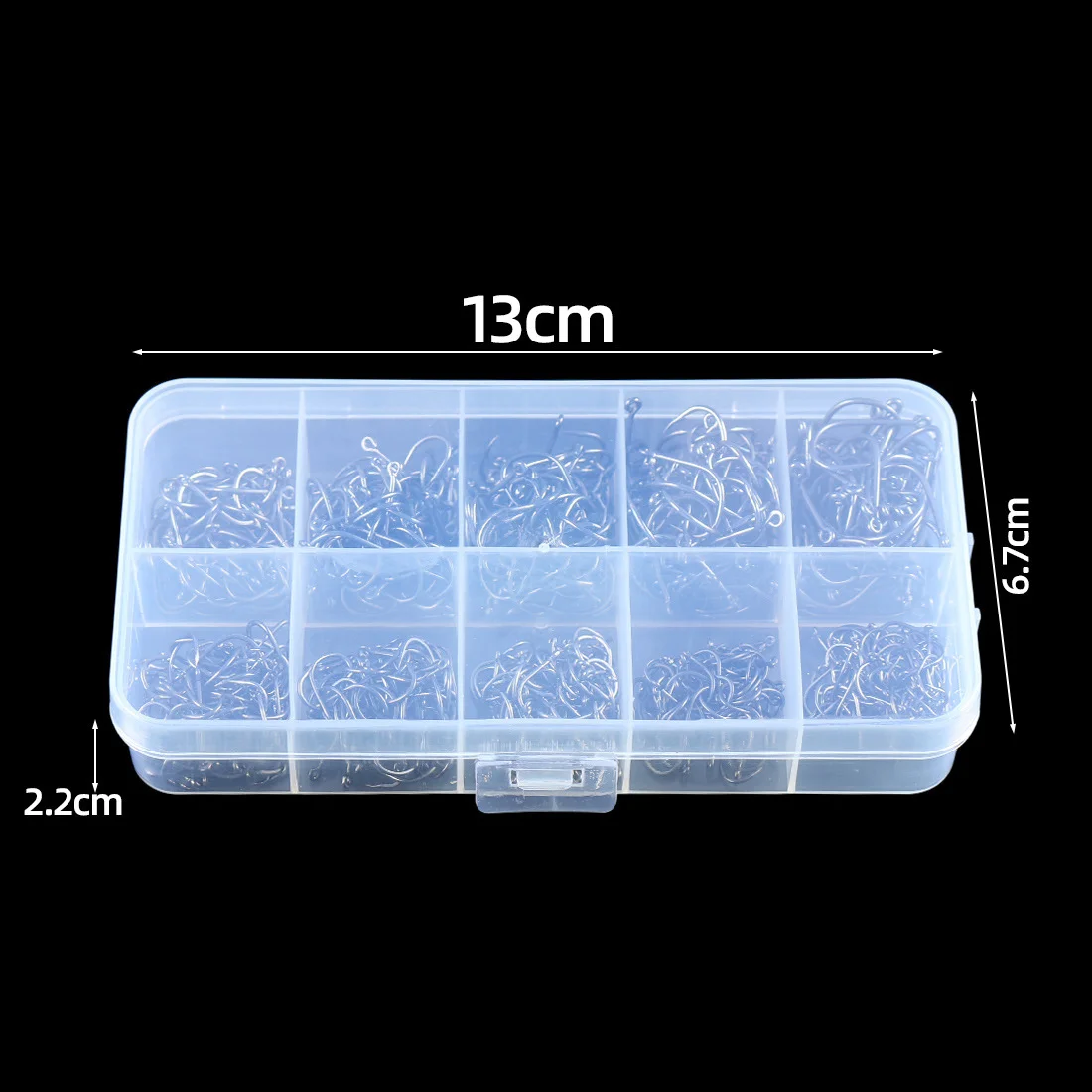 Anzuelos de pesca de acero al carbono, anzuelo circular plateado fuerte y afilado 3 # -12 #   Jig púas Pesca señuelo portátil aparejos de cebo 100-1000 unids/caja - imagen 3