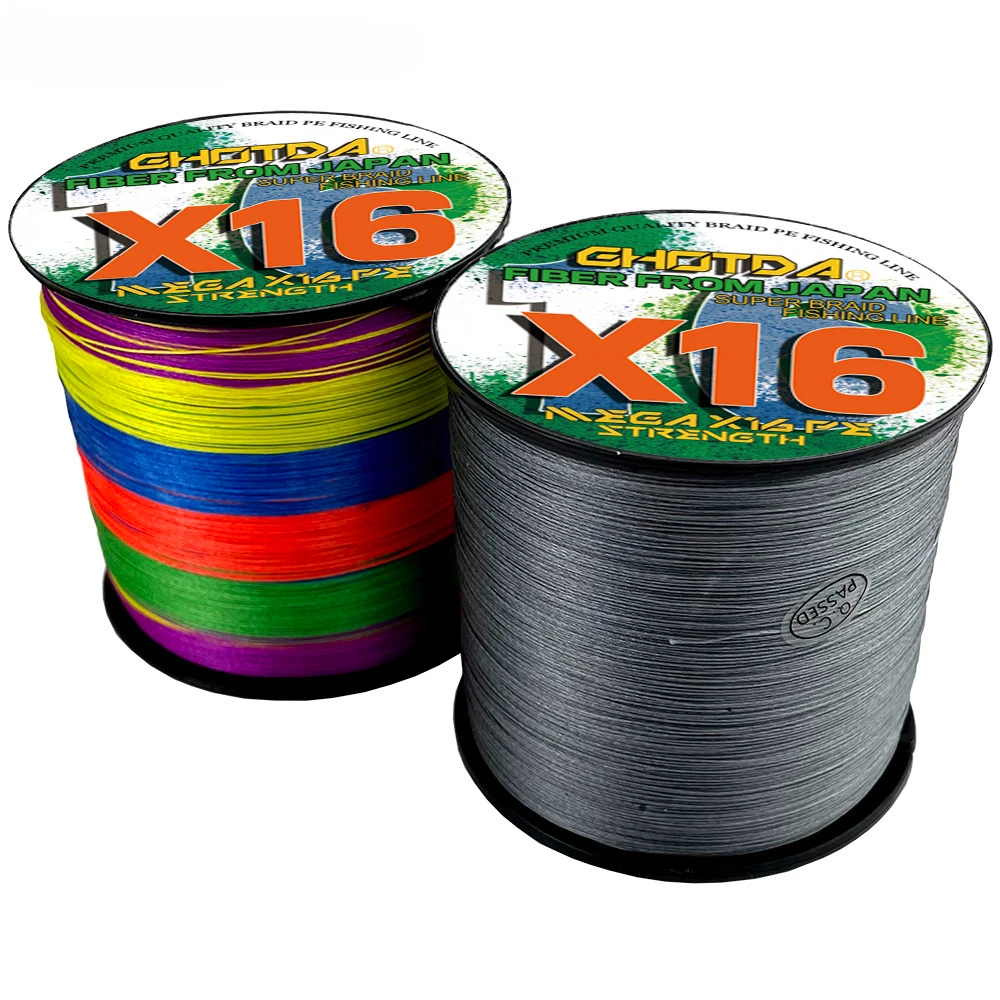 Línea de pesca de PE duradera resistente al desgaste X16/X8 hebras 100M Superpotencia 18-200LB hilo tejido de agua salada antimordida para todas las aguas - imagen 3