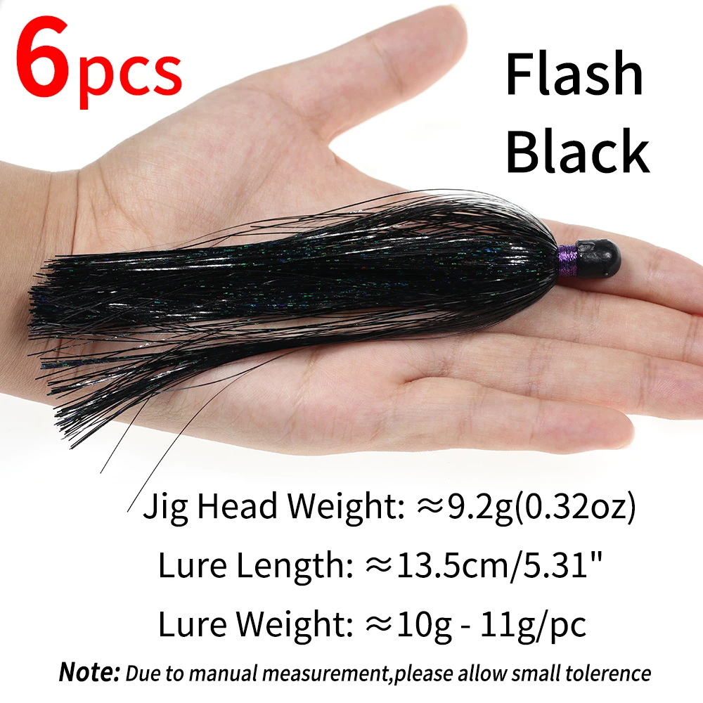 6pcs Black
