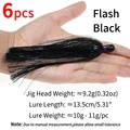 6pcs Black