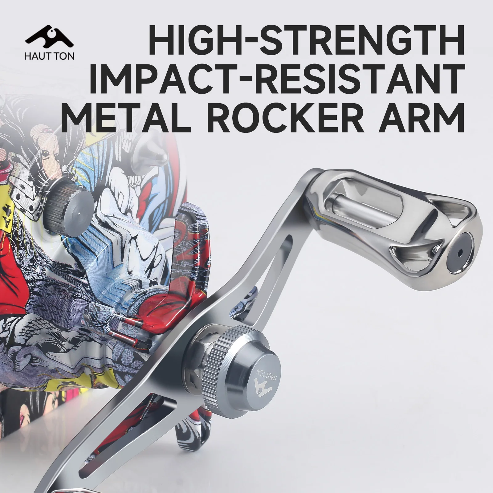 Carrete de pesca en hielo Graffiti, carrete de Metal de arrastre máximo de 6kg, ligero y suave, duradero y brazo basculante, perfecto para pesca en invierno - imagen 2