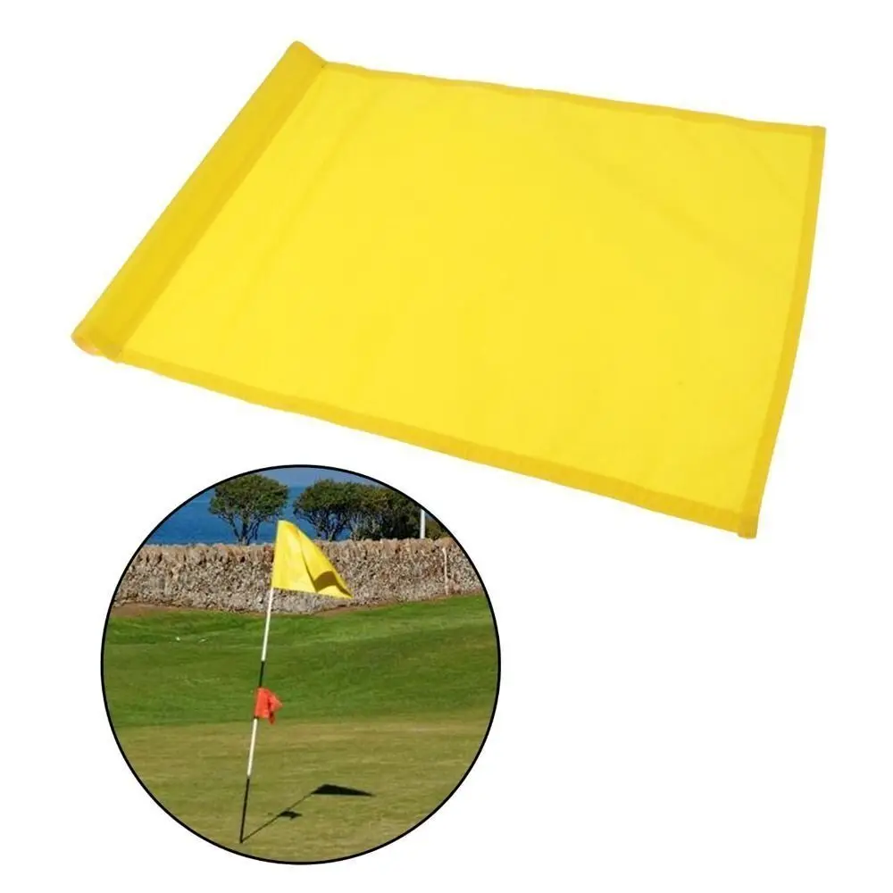 Banderas verdes portátiles de Color sólido para Golf, suministros para deportes al aire libre, bandera de práctica de Golf, bandera monocromática de nailon duradero