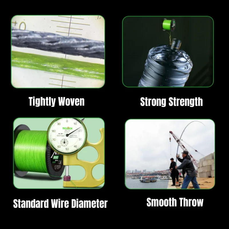 Sedal de pesca trenzado de PE, hilo de 12/8 hebras, multifilamento de 1000M, 500M, 300M, sedal de PE fuerte de Japón, para pesca en mar y agua salada pesca accesorios de pesca pesca accesorio pesca accesorios mar - imagen 5
