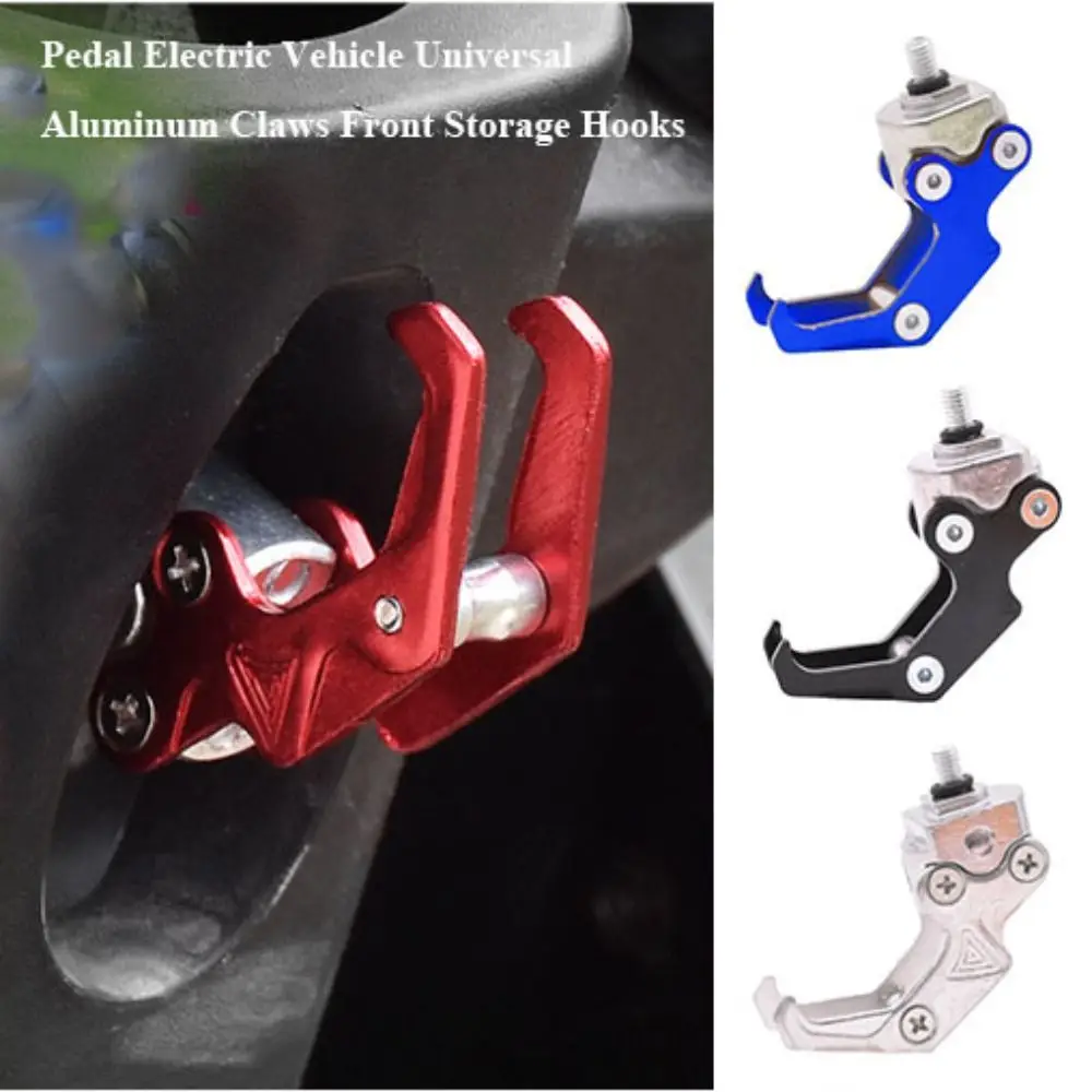 Ganchos de aluminio para Pedal de bicicleta, ganchos de almacenamiento delanteros de 6 colores, 65x58mm, garras universales, piezas de vehículos eléctricos, nuevo - imagen 3