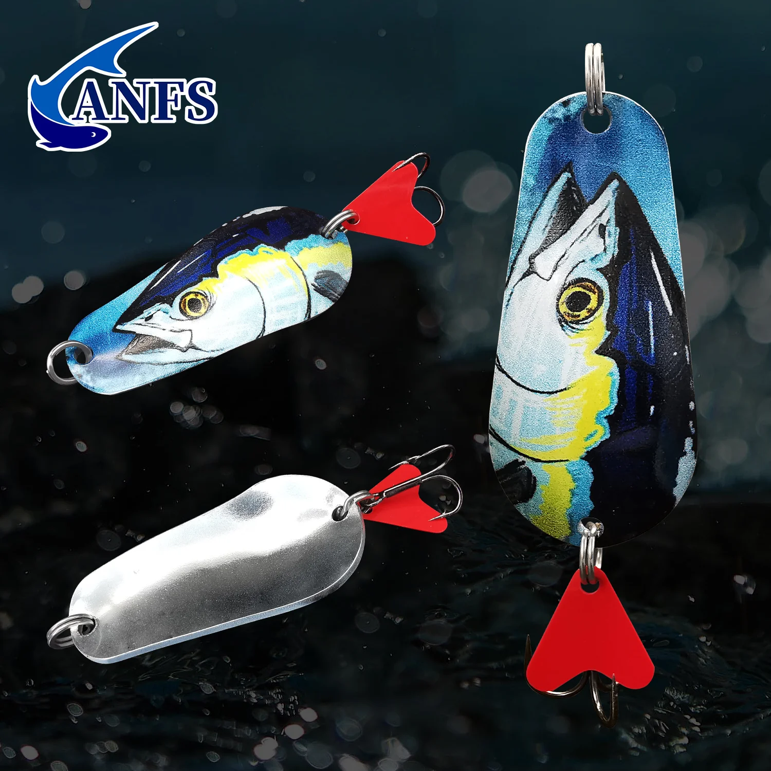 ANFS Cucharas para trucha y lubina – Señuelo con cucharilla - imagen 3