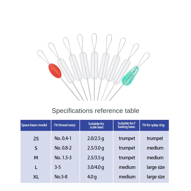 Caña de pescar profesional, aparejos de Pesca Bobber, material de goma, flotador, línea de Pesca, tapón ovalado, 100 grupos - imagen 2