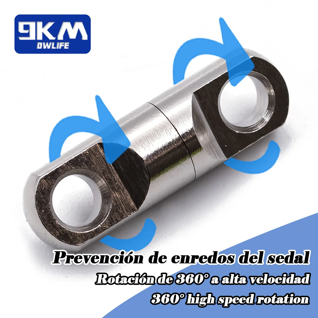 Giratorios redondos de alta resistencia, 5 ~ 20 piezas, giratorios para pesca en agua salada, barril de cobre de acero inoxidable, aparejos de pesca, giratorios dobles - imagen 4