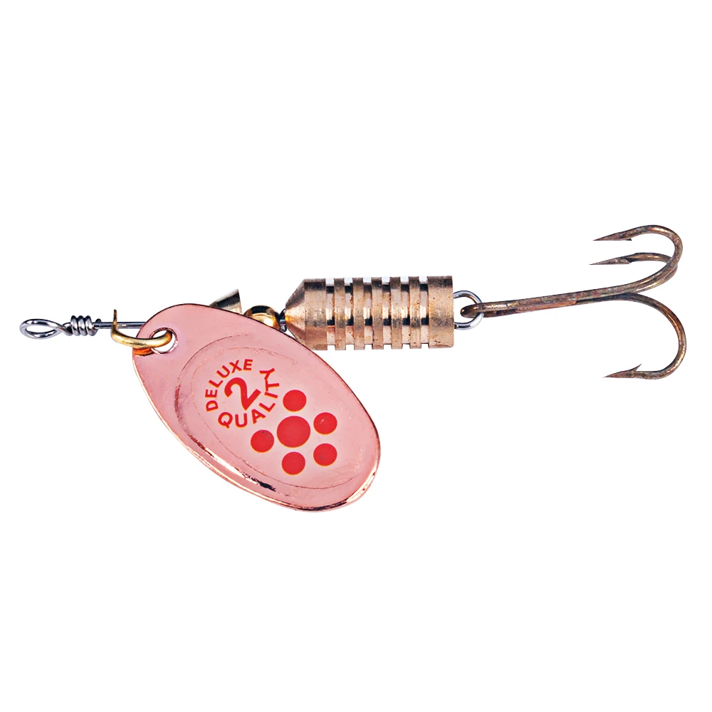 Señuelo Artificial de Metal para Pesca, 1 piezas, 6,7 cm/7,3g, cuchara dorada/plateada, anzuelo 4 # - imagen 5