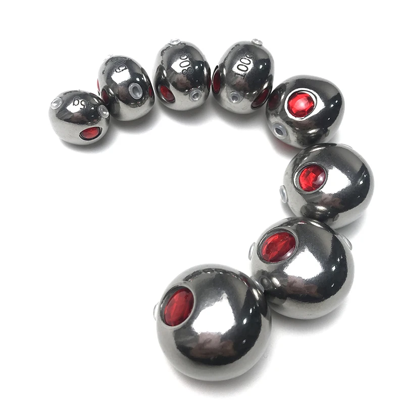 Sinker DE PESCA DE Tungtsen puro, 5g, 60g, 80g, 100g, 120g, 150g, pesas de pesca, cebos de pesca, Sinker para peces de agua salada - imagen 4