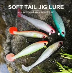 Señuelo Wobbler de silicona cola en T para lubina y carpa