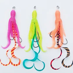 Jig Head Kabura Snapper con falda de silicona para pesca marina