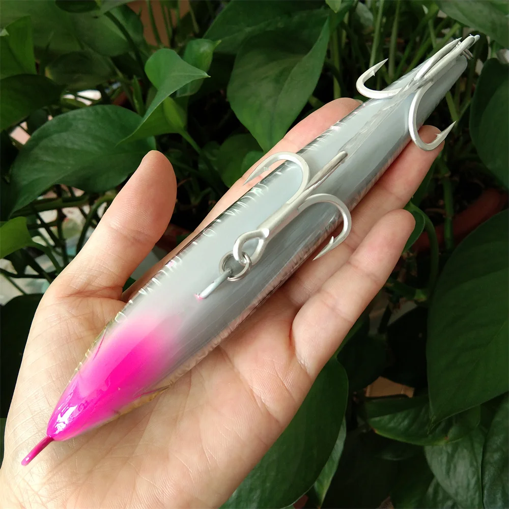 TSURINOYA-señuelo de pesca Topwater CRIUS, 160mm, 60g, SW, juego flotante, lápiz para GT, atún, barco, cebo duro, Stickbait, 3 piezas - imagen 3