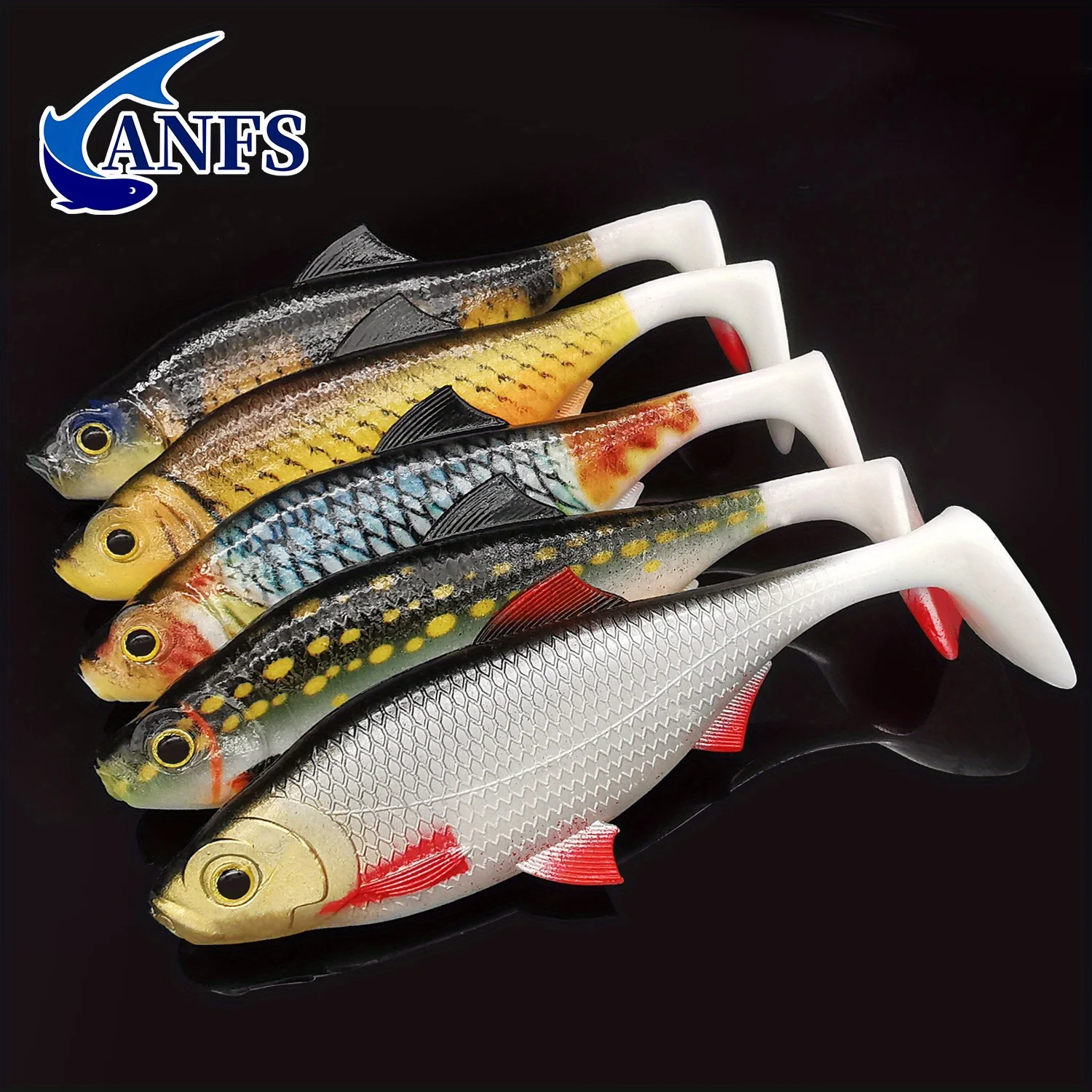 ANFS Cebo blando artificial Shad para lucio, perca, lucioperca y bagre - imagen 4