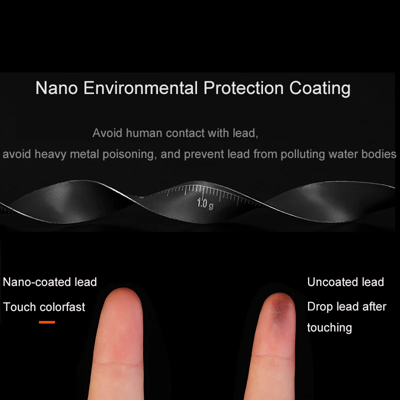 Rollo de tira de hoja de plomo de pesca, plomada de piel de plomo, grado de gramo rápido, revestimiento de protección ambiental con escala, rollo de ajuste preciso - imagen 4