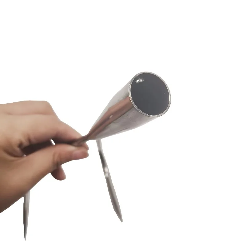 Gancho Gaff de doble cabezal de acero inoxidable, herramienta de pesca en hielo, cabezal de una sola/doble punta, herramienta de pesca salvaje esencial para playa, 1 ud. - imagen 4