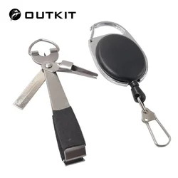 Alicate Pesca OUTKIT – Acero Inoxidable con Cortalíneas y Afilador