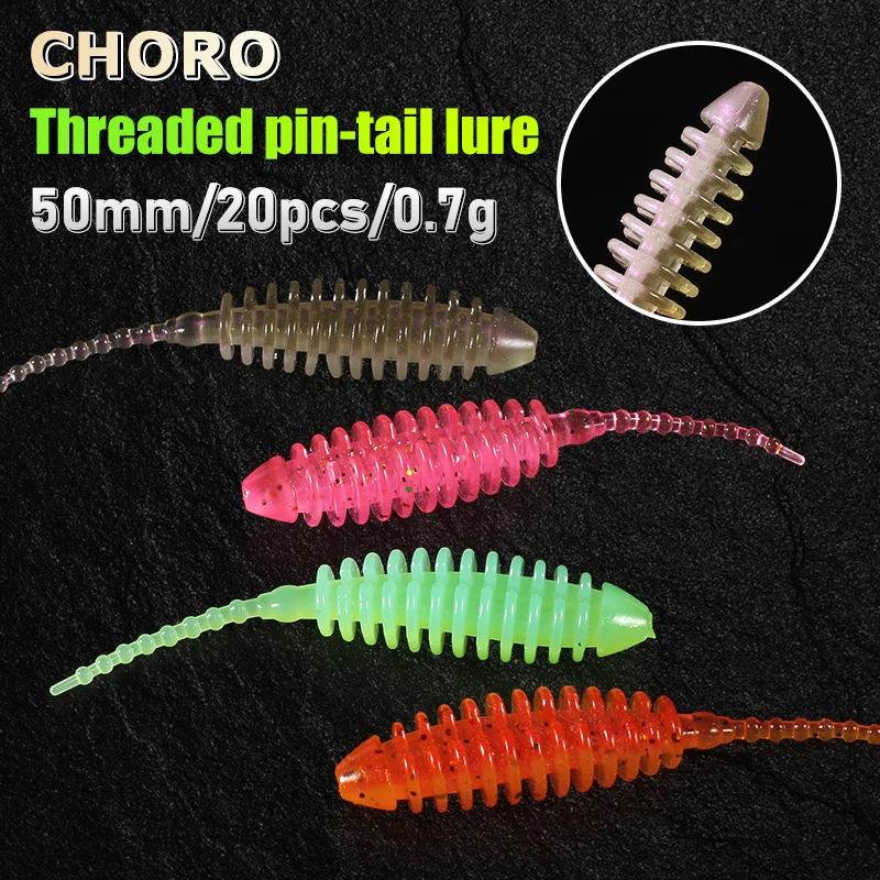 Supercontinent CHORO cola de cebo suave pequeña 50mm Pesca Artificial Leurre Souple Señuelos de Pesca - imagen 2
