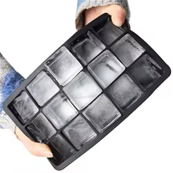 Bandeja Cubitos Hielo Silicona 15 Rejillas Cuadrada reusable Bar o Casa