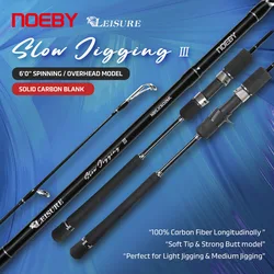 Noeby Caña Jigging Carbono Sólido – Sensibilidad Alta
