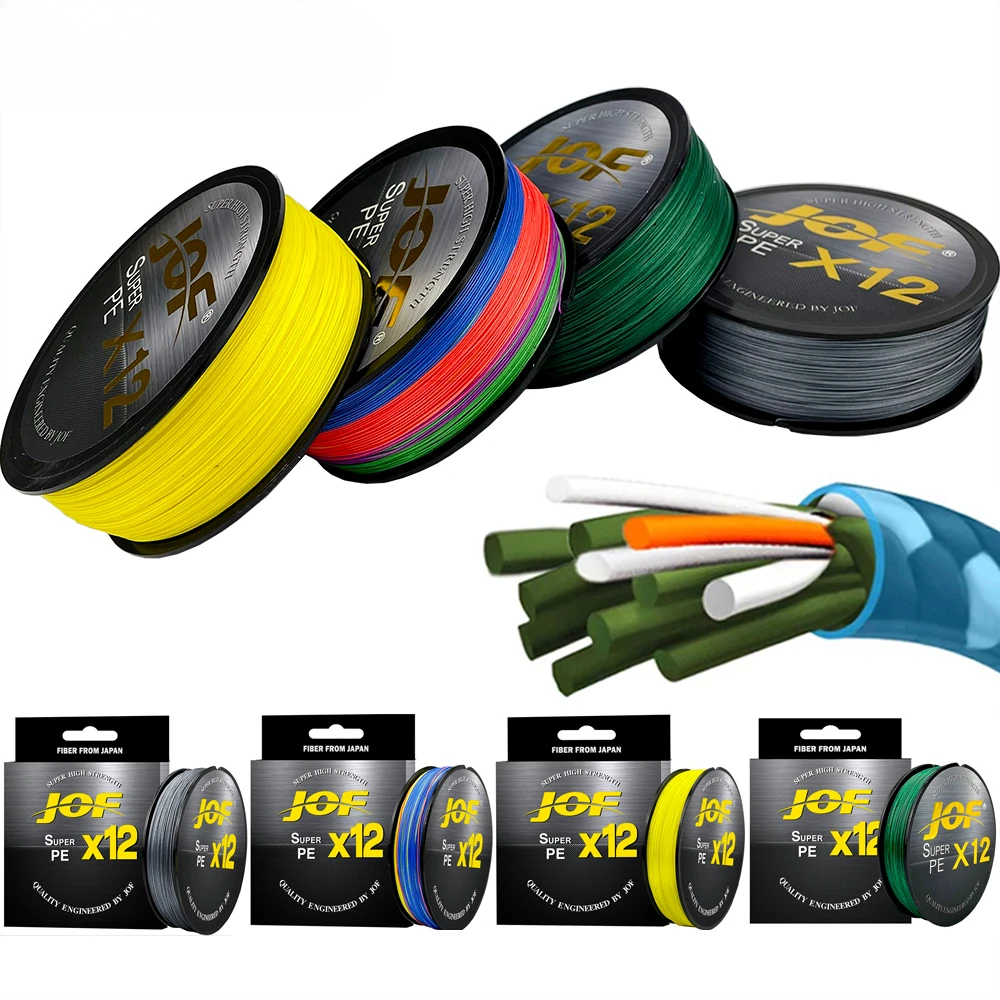 Línea de pesca trenzada de 12 hebras, multifilamento X12, para agua salada, 10-40KG, 100M/300M - imagen 3