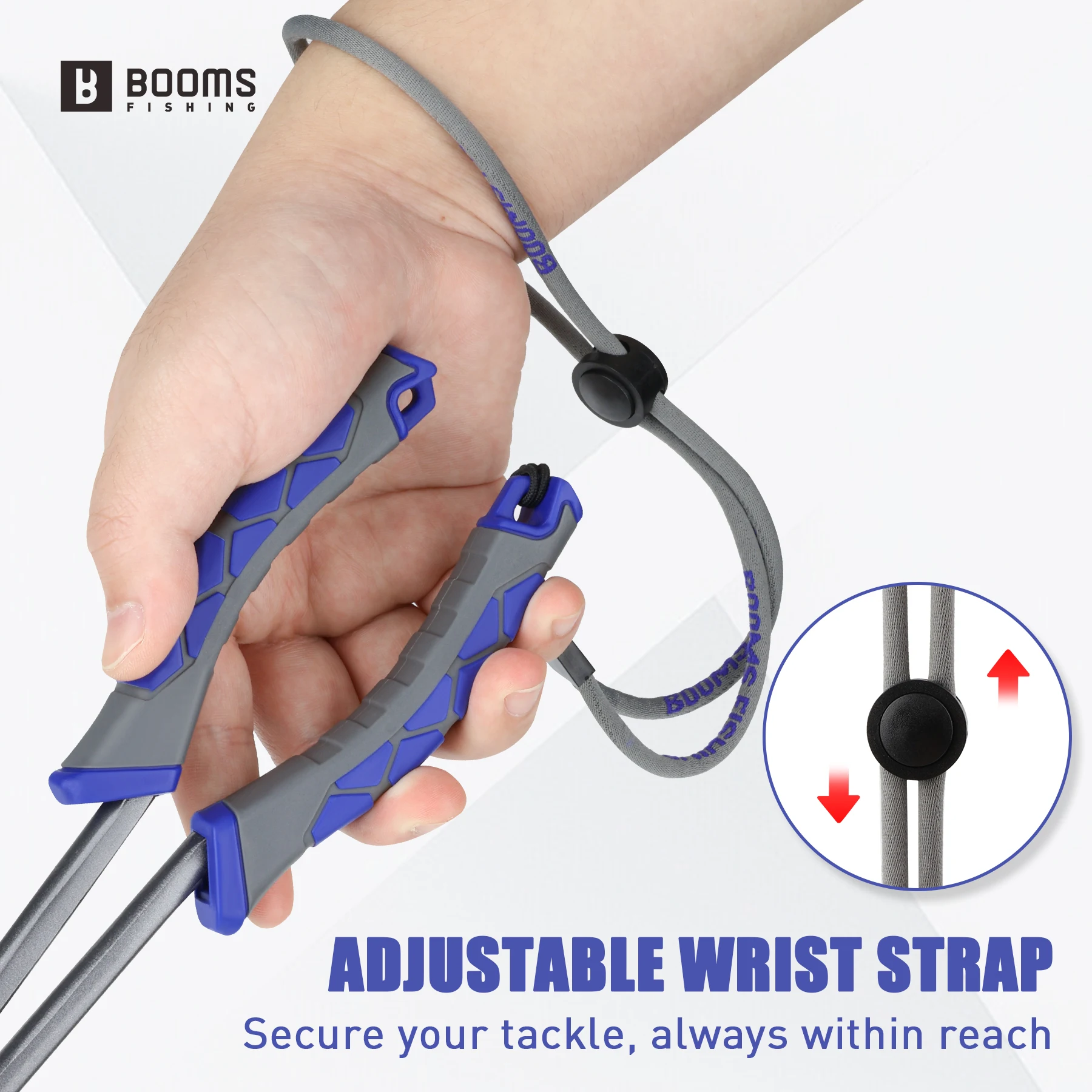 Booms Fishing-Alicates de pesca XW11, removedor de anzuelos de nariz larga de 29cm con cordón colgante antipérdida, herramienta de aparejos de agua salada de acero al carbono - imagen 5