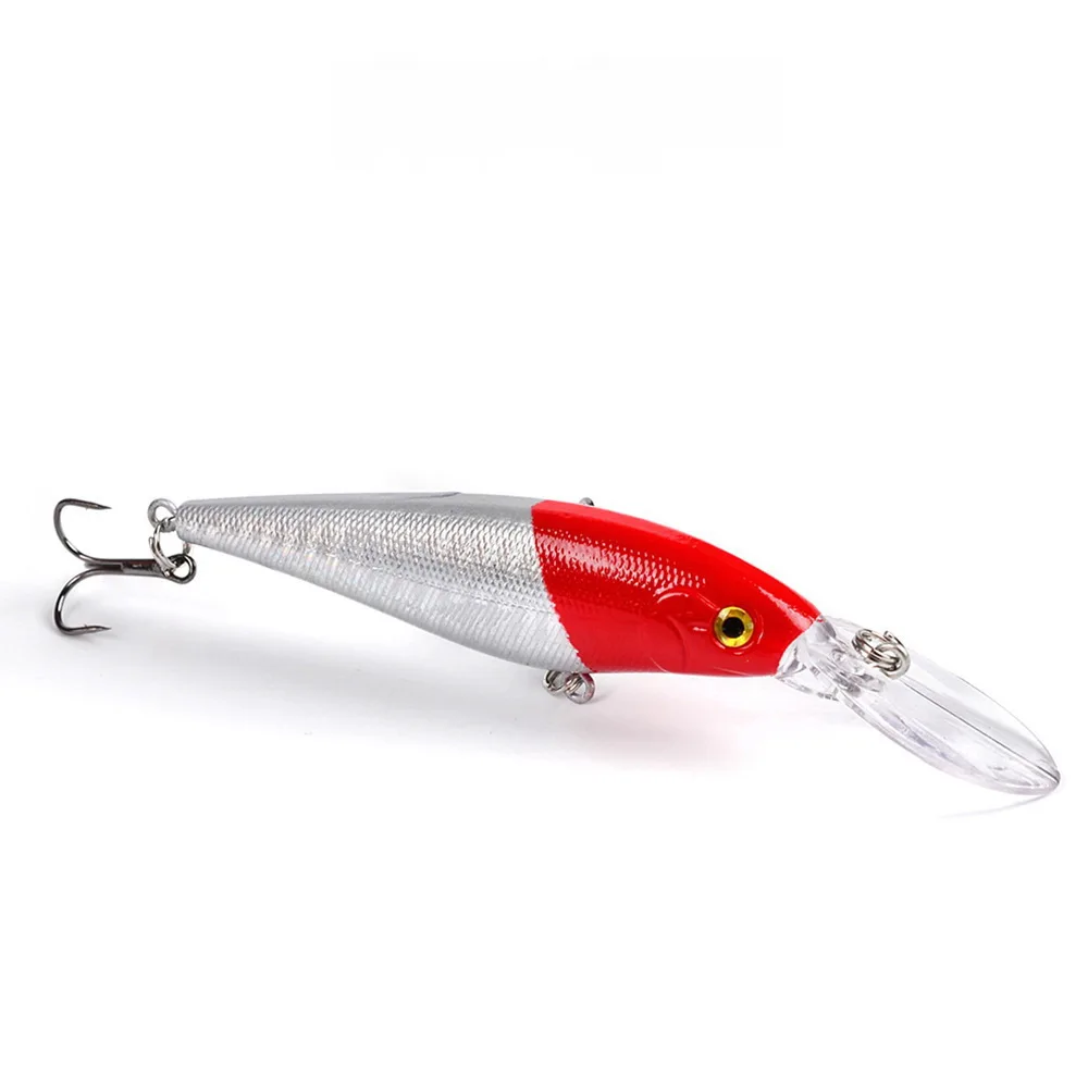 Señuelos de pesca Minnow cebo duro 115mm 10,5g señuelo con anzuelo triple Swimbait cebo de pesca señuelos flotantes para lubina trucha Walleye - imagen 2