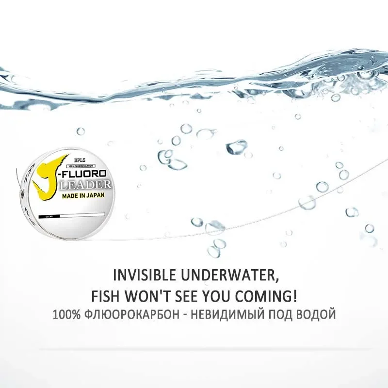 Línea de pesca líder de fluorocarbono DAIWAJ-FLUORO: longitud: 50M y 100M, tamaño: línea líder de fibra de carbono de 4-80lb PESCA - imagen 2