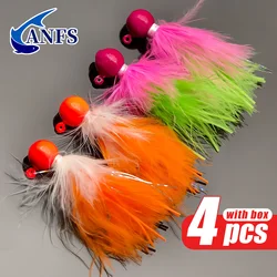 Señuelos Jig Head ANFS con cabezas de anzuelo multicolor para vinilo