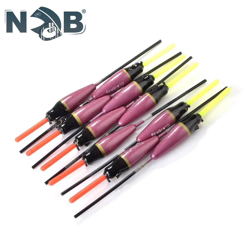 NGB 10 Uds 2g 3g 4g 5g boya Vertical de cola dura para aparejos de Pesca de carpa luz Barguzinsky flotador de Pesca de abeto Bobber Pesca