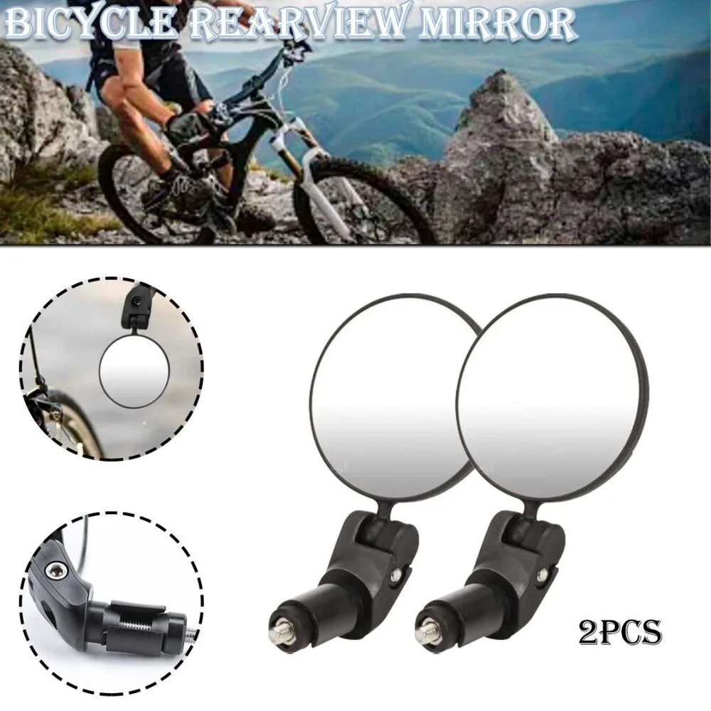 Espejo retrovisor plegable para bicicleta de montaña, equipo de ciclismo con rotación de 360 ° - imagen 3