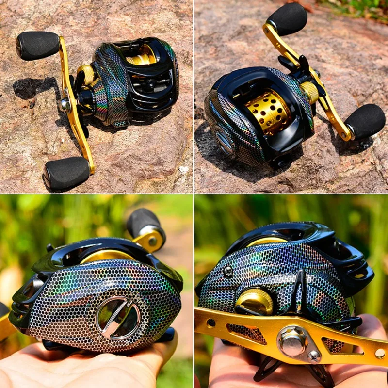 Carrete de pesca ALASICKA 7.2:1 – Fibra de carbono con recogida rápida - imagen 3