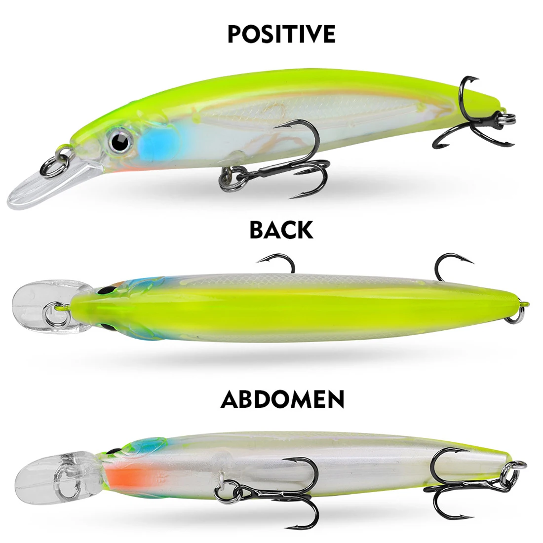 Señuelo hundido FishTrip Minnow 11cm para lubina y trucha - imagen 5
