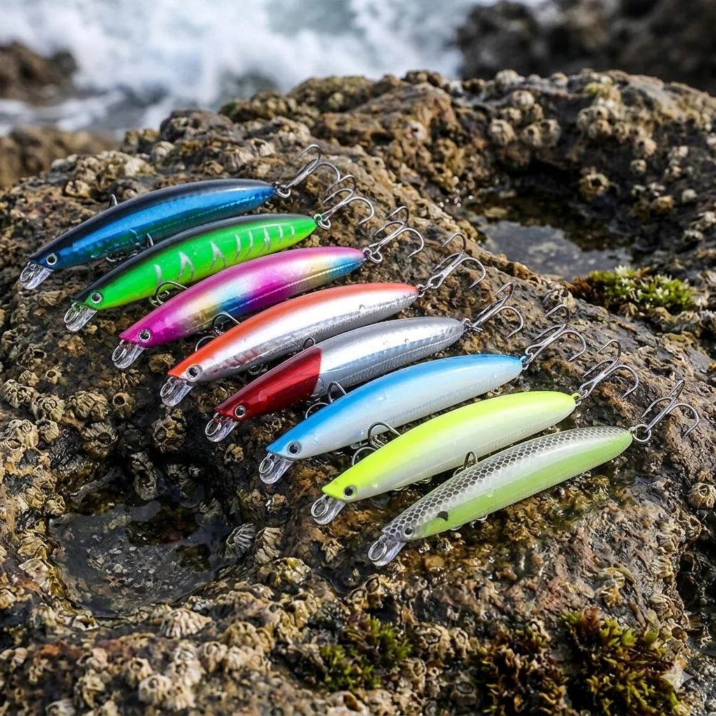 Señuelo Minow oscilante 9cm – Cebo duro láser para lubina, lucio y trucha