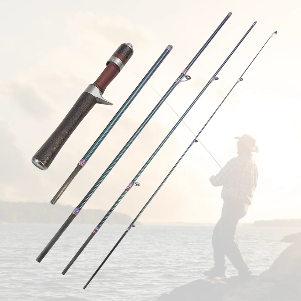 Caña de pescar de trucha seccional, ligera, para lanzamiento prolongado, Universal para varias aguas, portátil y lista para viajes para pesca con caña al aire libre - imagen 3