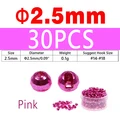 30PCS 2.5mm Pink