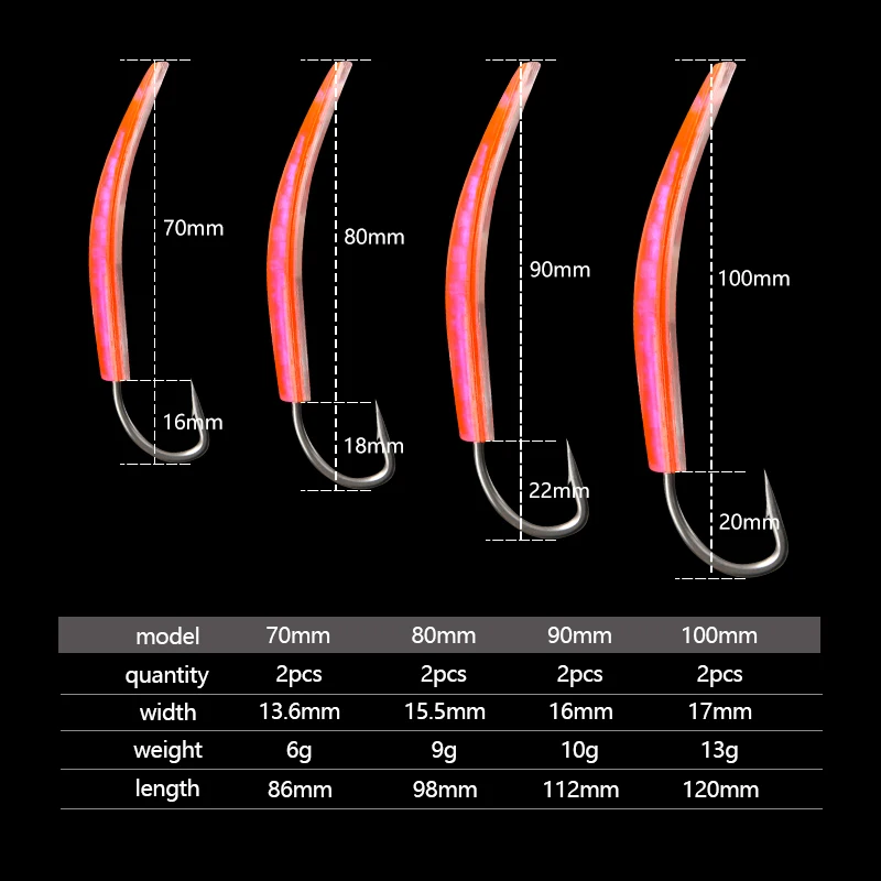 LETOYO-señuelo de cuchara de curricán japonés Yumizuno, 2 piezas, 70-100mm, cebo Artificial para pesca de curricán, pez azul, sardina, caballa - imagen 2