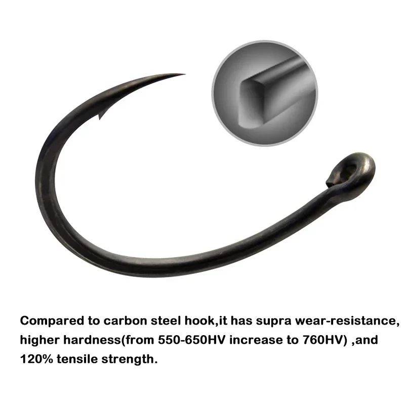 10 Uds. Anzuelo de pesca de carpa que vale la pena probar anzuelos de carpa tamaño 2 4 6 8 - imagen 4