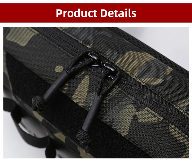 Cremalleras con camuflaje para almacenamiento versátil al aire libre