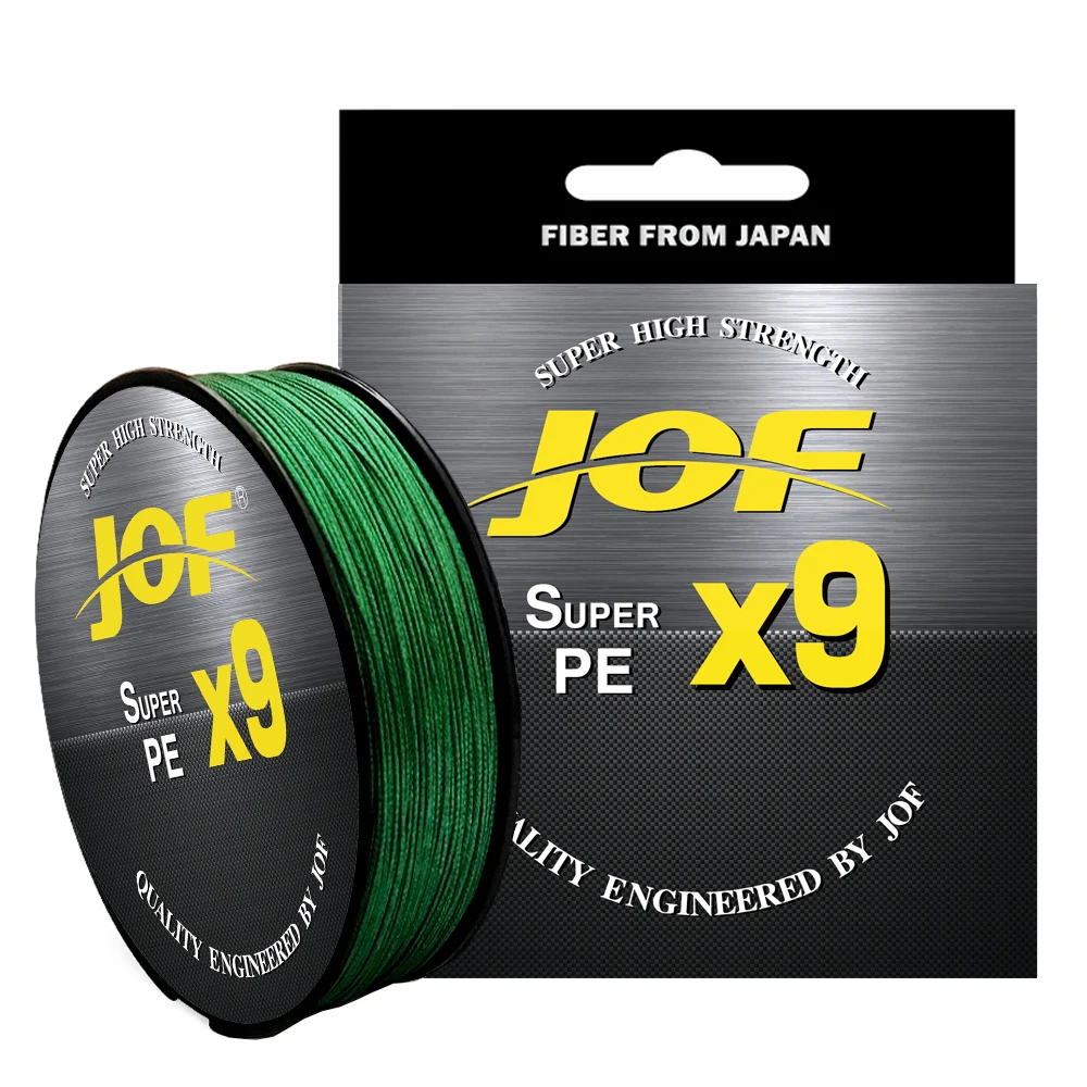 Línea de pesca trenzada JOF X9 PE 9 hebras alambre de pesca de agua salada 20LB-80LB líneas multifilamento de carpa tejido extremadamente fuerte - imagen 3