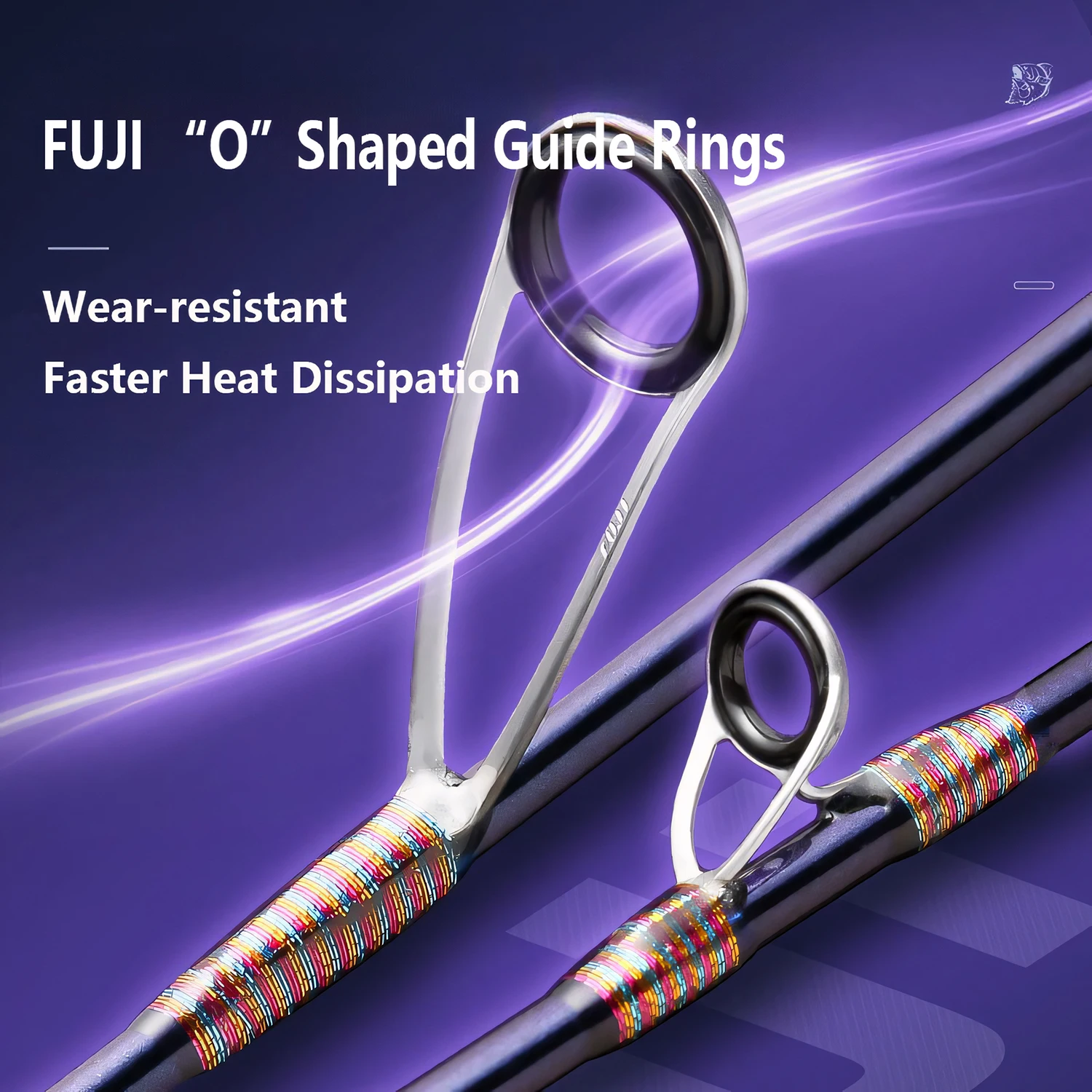 Anillos guía FUJI UL caña de pescar ultraligera de fibra de carbono, caña giratoria/caída, trucha, lubina, caña de pescar de carpa, herramienta de caña de pescar Stream - imagen 5