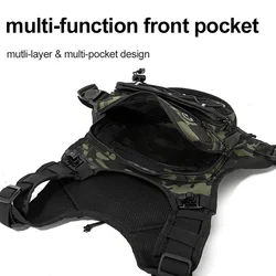 Bolsa de pesca pecho camuflaje con chaleco hombre para aparejos