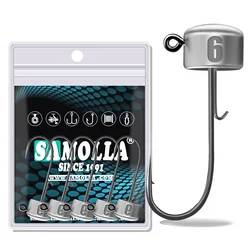 5 uds Ned Rig Jig Cabezas ganchos 1,8g 2,7g 3,5g 4,5g 6g BKK gancho para señuelo de gusano suave Bass Fish Pesca Rockfish Pike trucha Accesorios