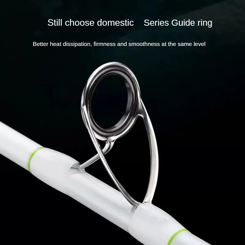 ECOODA-caña de pescar ultraligera para barco, accesorio giratorio de alto carbono, 2Seciton 30 #40 #50 #15kg, Punta luminiscente de arrastre, ETZB - imagen 4