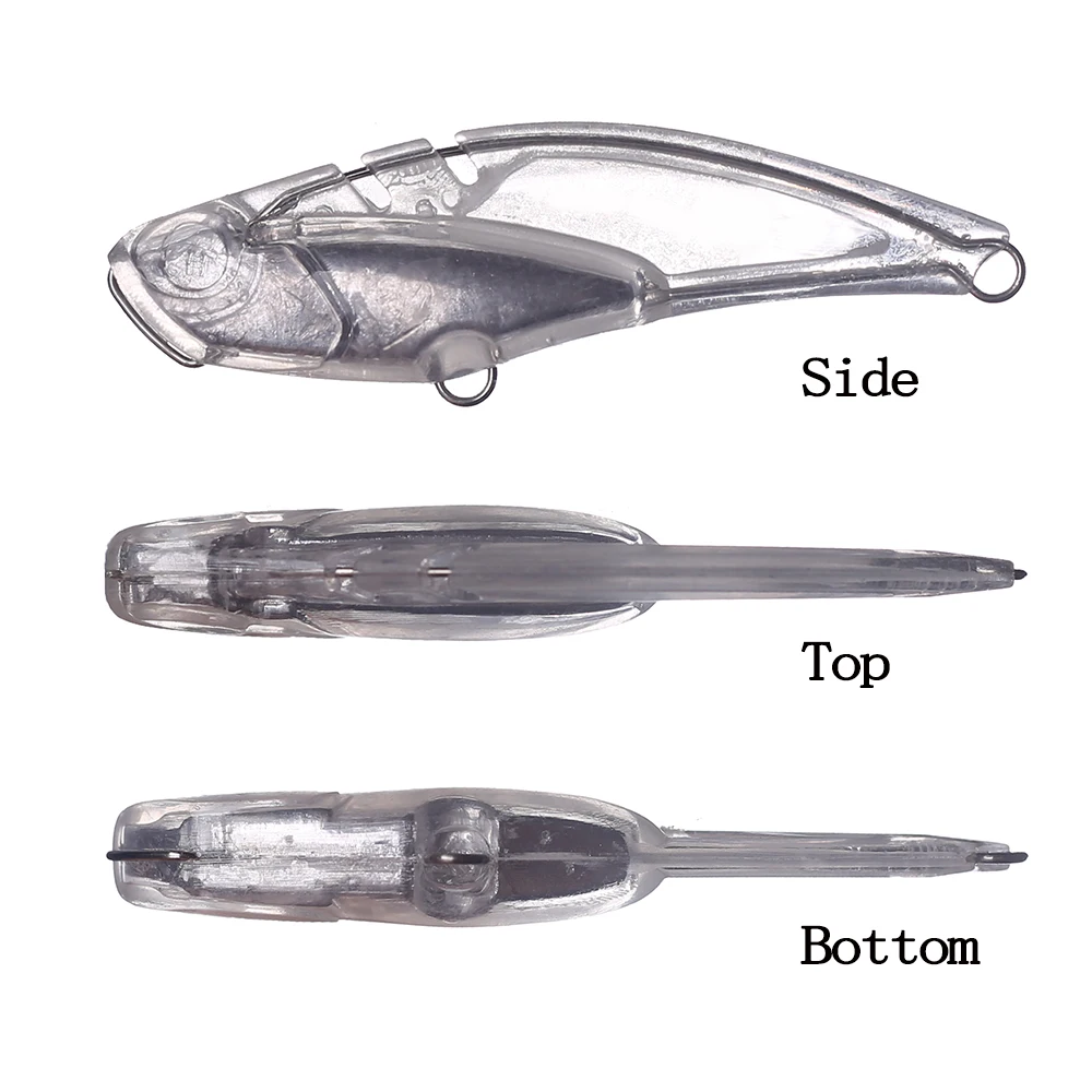 Chan'sHuang-Cebo en blanco sin pintar, 10 piezas, 7cm, 18,2g, vibración de hundimiento, Crankbait, Artificial, hecho a mano - imagen 3